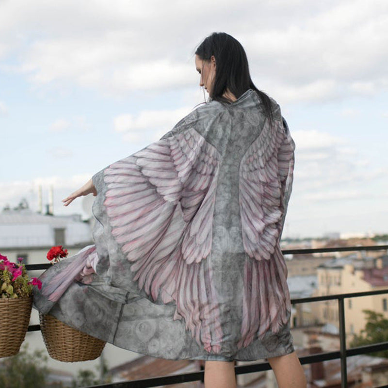 Bikini cover-up Dress|Swimwear shawl Dress|Open-front Dress