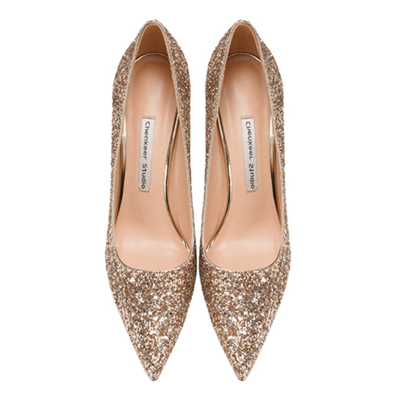 Silver Crystal Shoes | High Heel Shoes | Bridesmaid Shoes