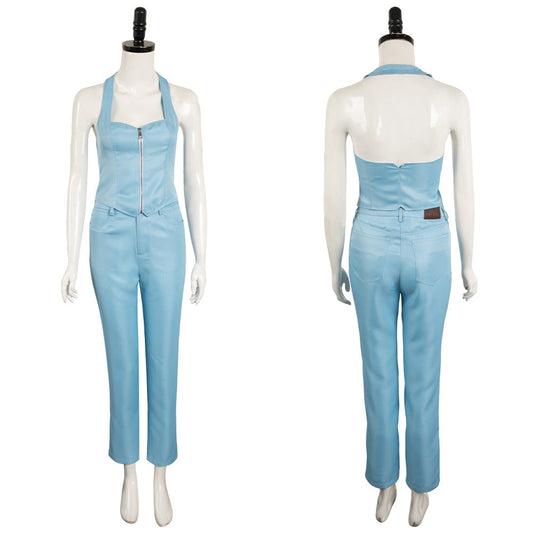 Free Shipping For_aXXXine 2024 Movie Maxine Women Blue Outfit Party Carnival Halloween Cosplay Costume