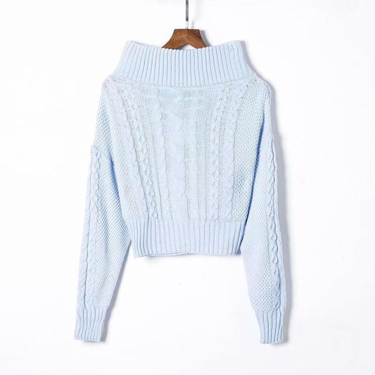 Loose Off Shoulder Knit Sweater