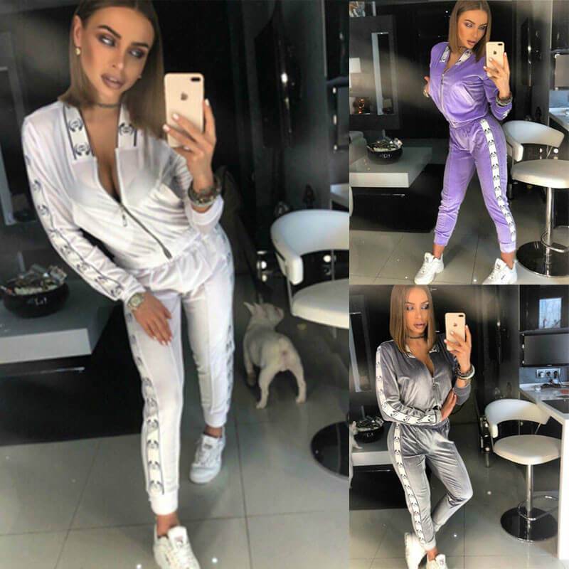 Velveteen Sports Two Pieces Set