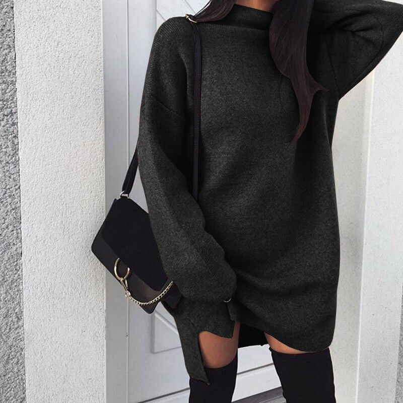 Turtleneck Loft Oversized Sweater Dress 