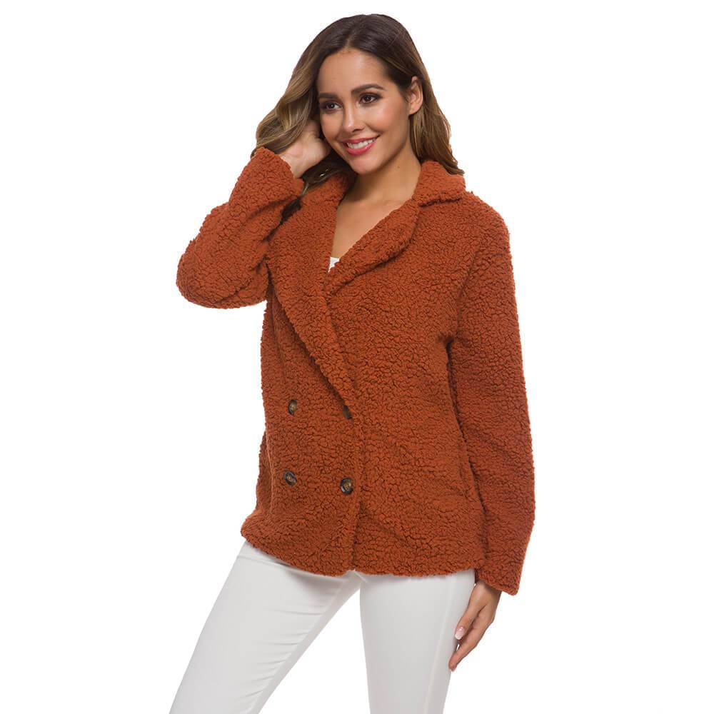 Plus Size Thick Teddy Coat