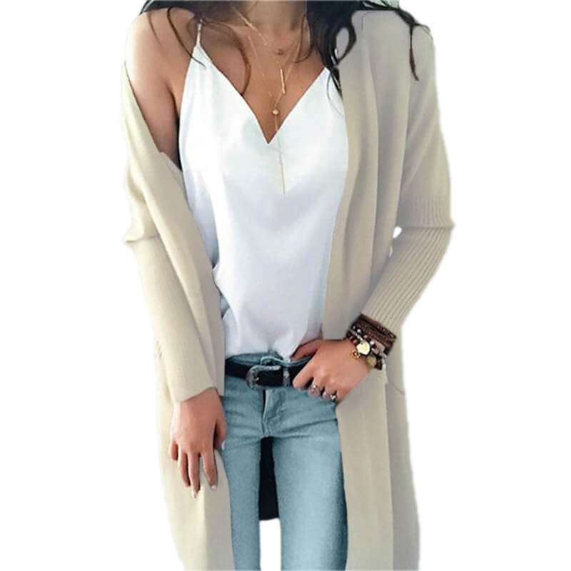 Pockets Oversized Long Cardigan Sweater