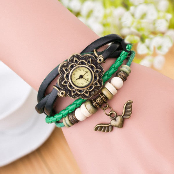 Heart With Wings Multilayer Watch