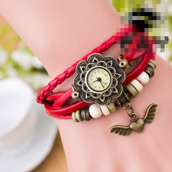 Heart With Wings Multilayer Watch