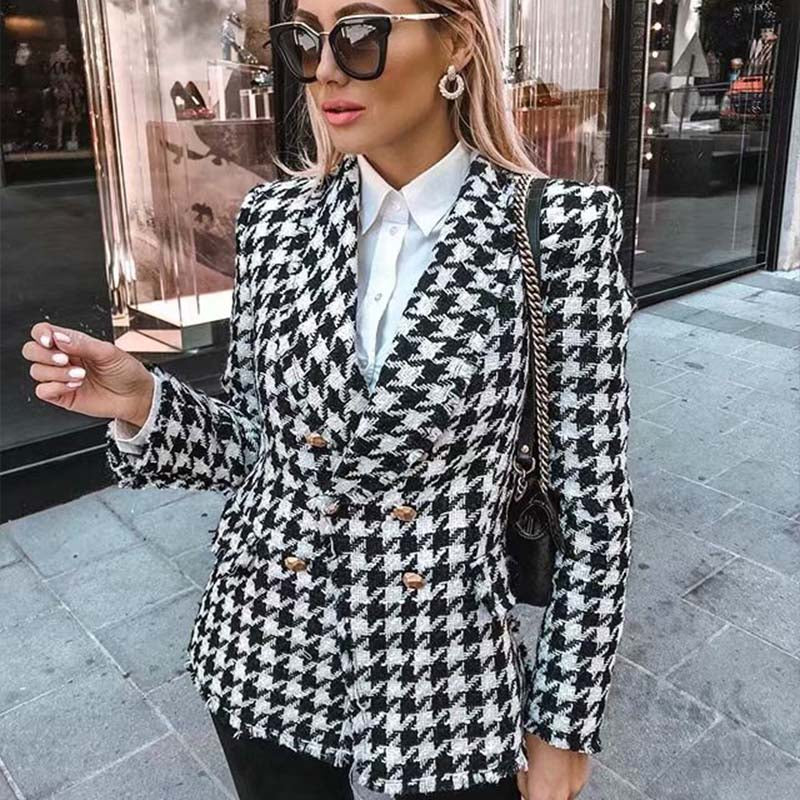 OL Tweed Double Breasted Blazer