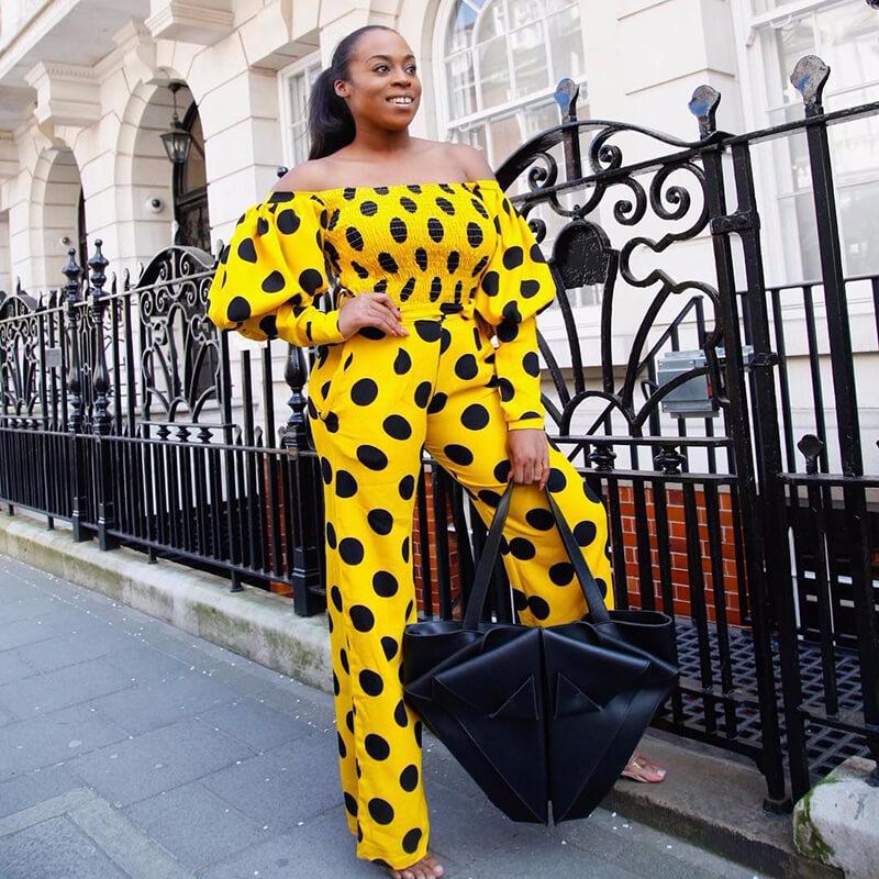 Floral Print Off Shoulder Crop Top High Waist Skinny Pants Set