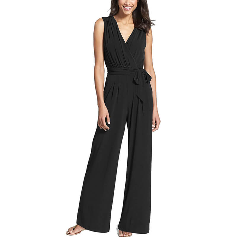 Bandage Wide Leg Jumpsuits