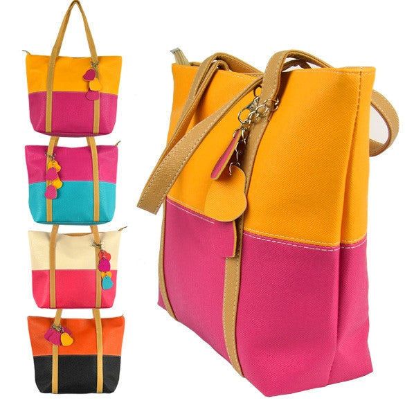 Fashion Cute Women Girl Candy Color Leisure Handbag Purse Shoulder Tote Bag