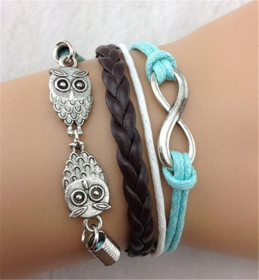 Fashion Owl Multicolor Handmade Bracelet