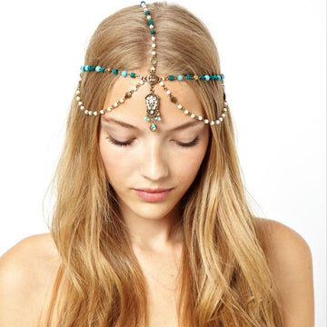 Bohemia Tophus Pearl Drop Hair Accessories