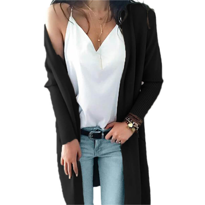 Pockets Oversized Long Cardigan Sweater