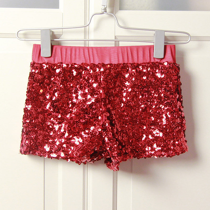 Shining Sequins Low Waist Bodycon Shorts