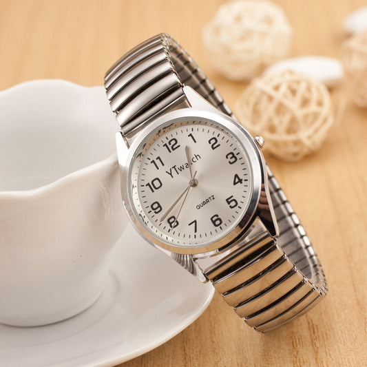 Classic Couple Elastic Strap Watch