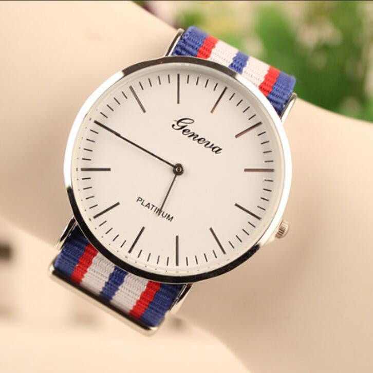 Simple Fashion Colorful Strap Watch