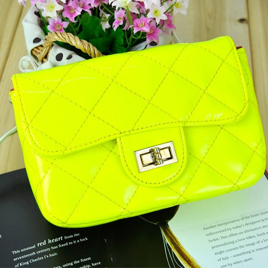 New Fashion Women's Candy Color Synthetic Leather Handbag Shoulder Bag Dinner Party