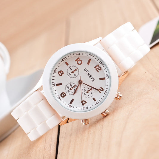 Fashion Colorful Jelly Students Leisure Watch