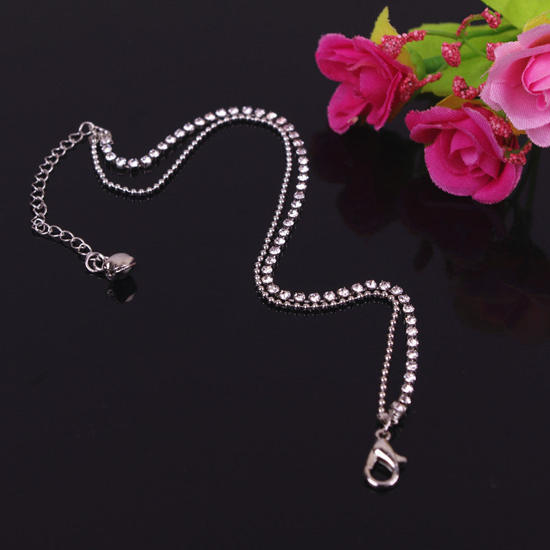 Crystal Double Layers Anklet