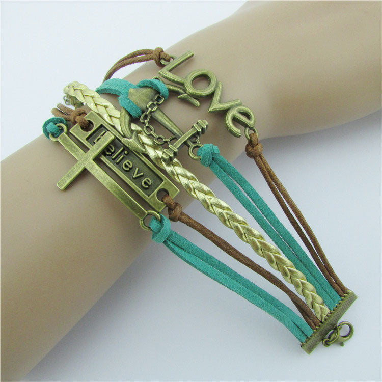 Fashion Multielement Beautiful Woven Bracelet