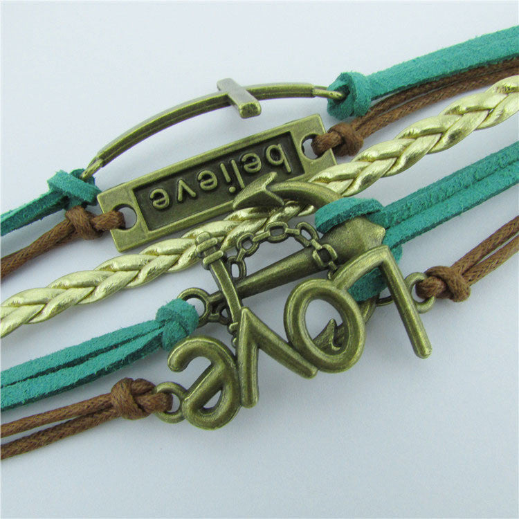 Fashion Multielement Beautiful Woven Bracelet