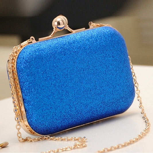 Elegant Mini Party Bag Clutch Women's Shinning Bag Golden/Blue