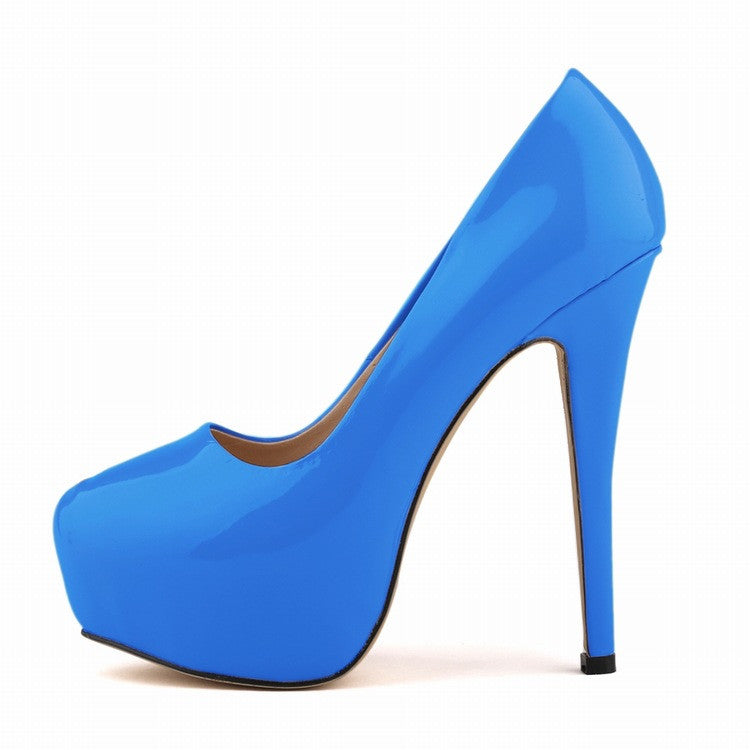 Sexy Club Solid Color High Heels Shallow Shoes