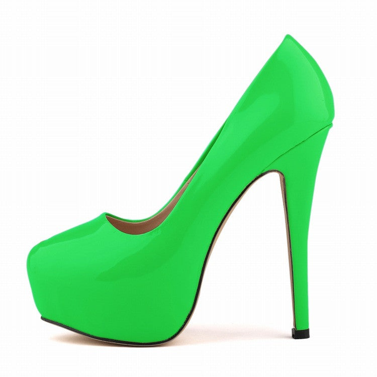 Sexy Club Solid Color High Heels Shallow Shoes