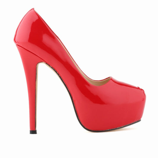 Sexy Club Solid Color High Heels Shallow Shoes