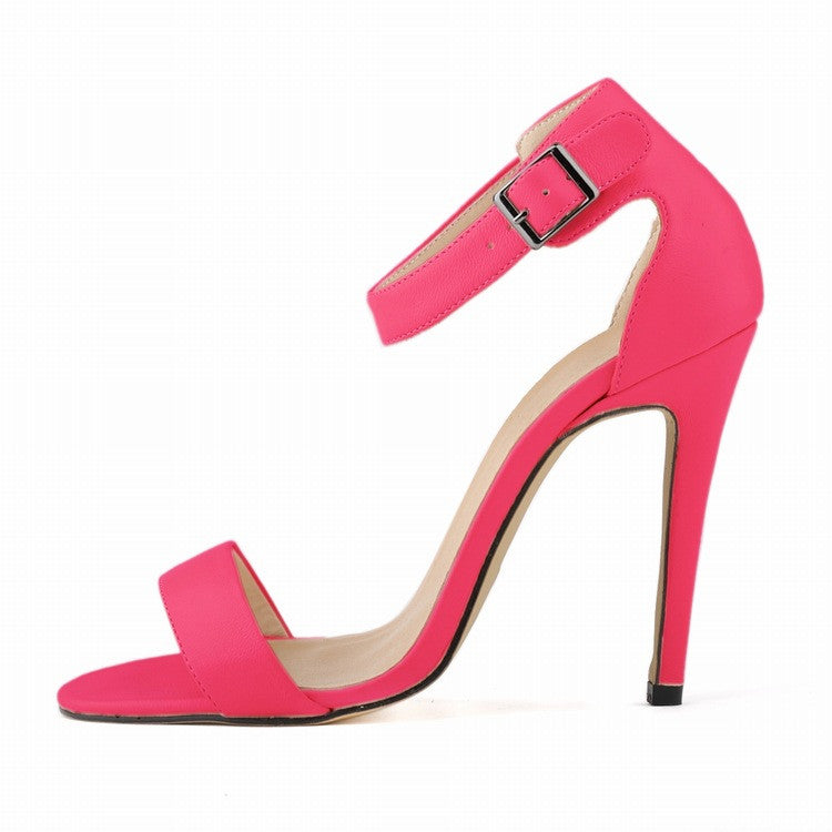 Simple Fashion Sexy Peep-Toe Matte Sandals