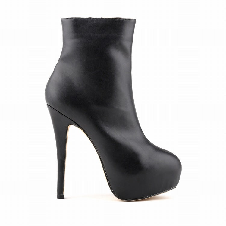 Sexy Ultra High Heel Platform Short Boots