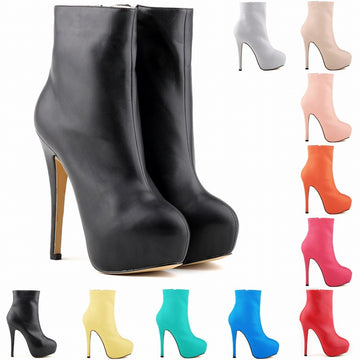 Sexy Ultra High Heel Platform Short Boots