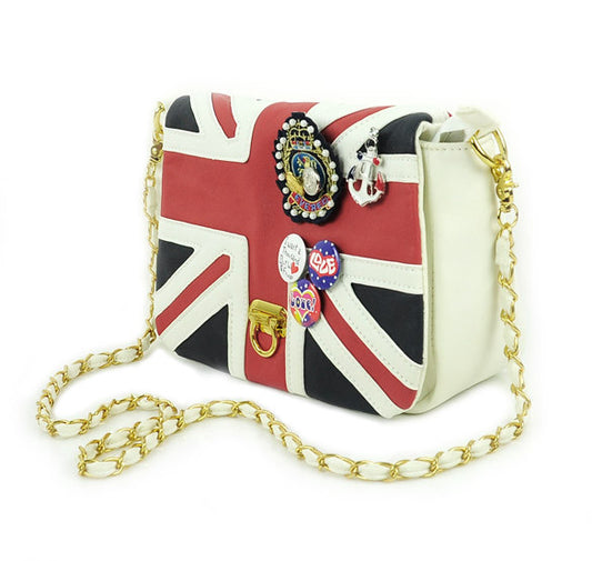 UK Flag Badge Handbag Shoulder Bag