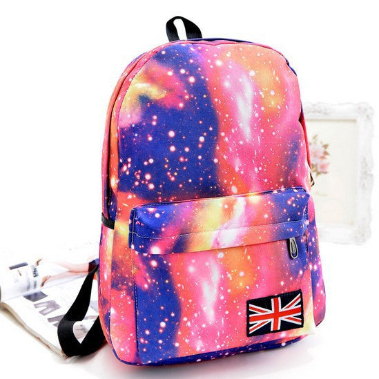 Starry Sky Print Fashion School Backpack - Meet Yours Fashion - 3