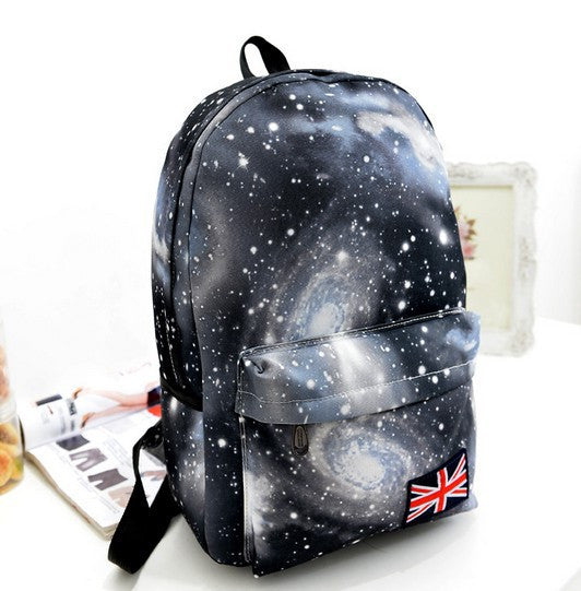 Starry Sky Print Fashion School Backpack - Meet Yours Fashion - 4