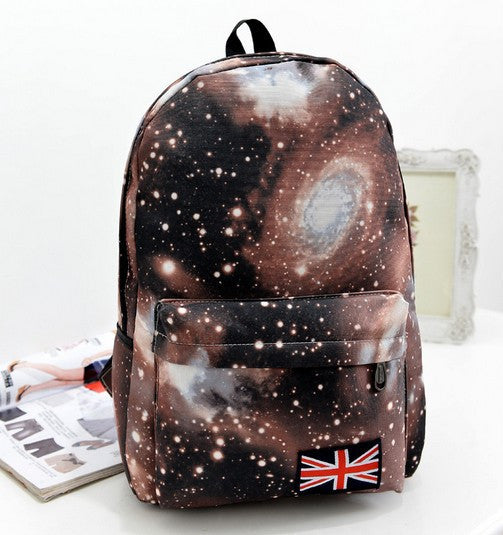 Starry Sky Print Fashion School Backpack - Meet Yours Fashion - 2