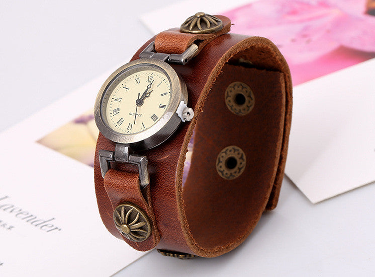 Simple Fashion Handmade Leather Watch