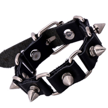 Punk Style Exaggerate Rivet Leather Bracelet