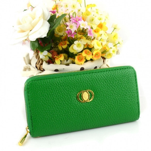 Women's Embossed Synthetic Leather Purse Wallet Card Bag