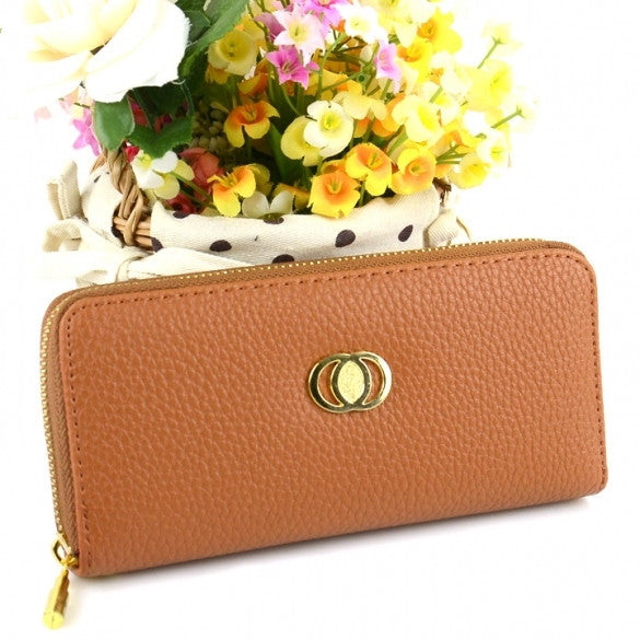 Women's Embossed Synthetic Leather Purse Wallet Card Bag