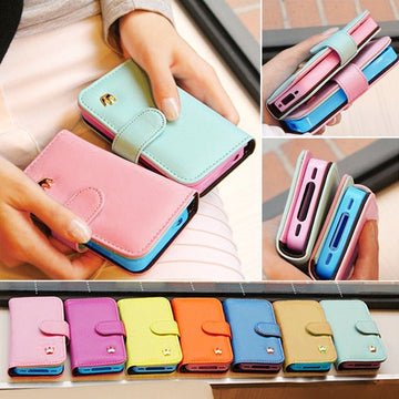 For Apple iPhone 5 5s Slim Luxury Case Cover Flip Leather Hot