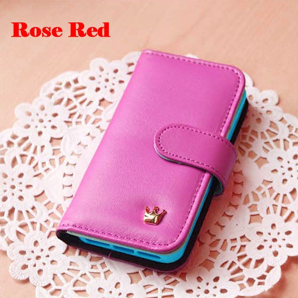 For Apple iPhone 5 5s Slim Luxury Case Cover Flip Leather Hot