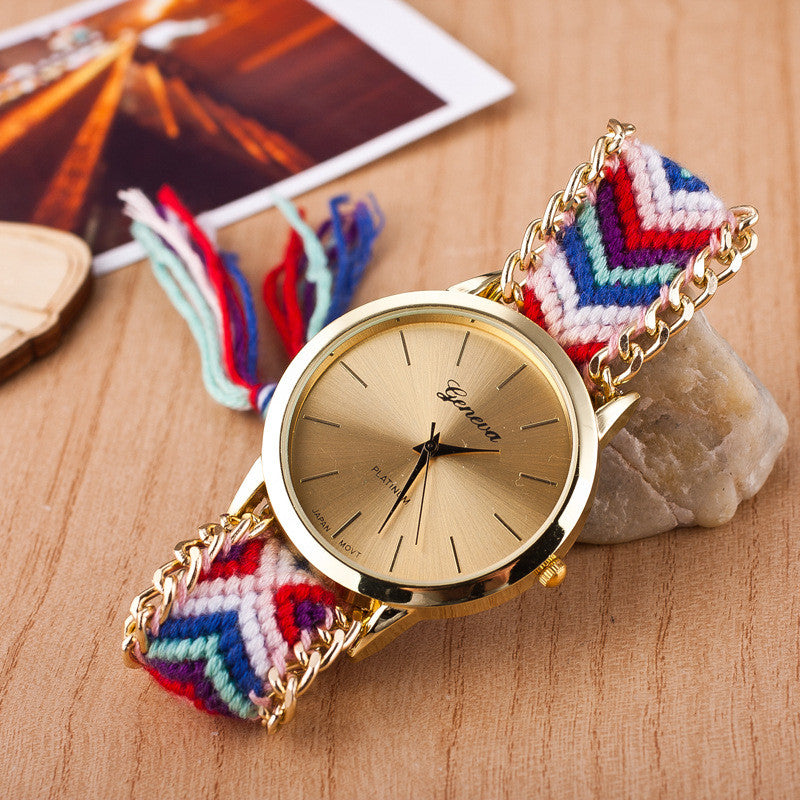 National Style Woven DIY Watch