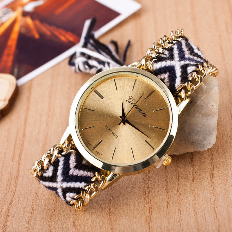 National Style Woven DIY Watch