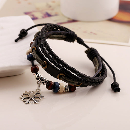 Snowflake Woven Multilayer Bracelet