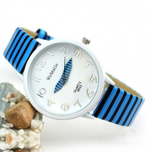 Zebra Strap Wrist Watch For Women Sports Wristwatch Quartz Watch