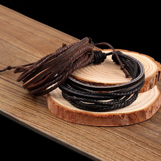 Multilayer DIY Leather Bracelet