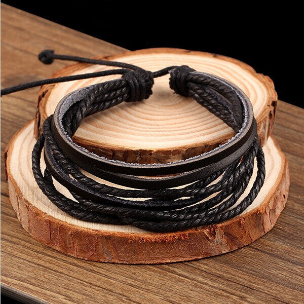 Multilayer DIY Leather Bracelet