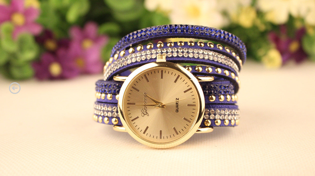 Korean Style Rivet Strap Casual Watch