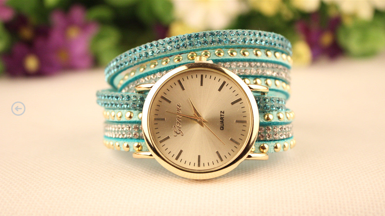 Korean Style Rivet Strap Casual Watch